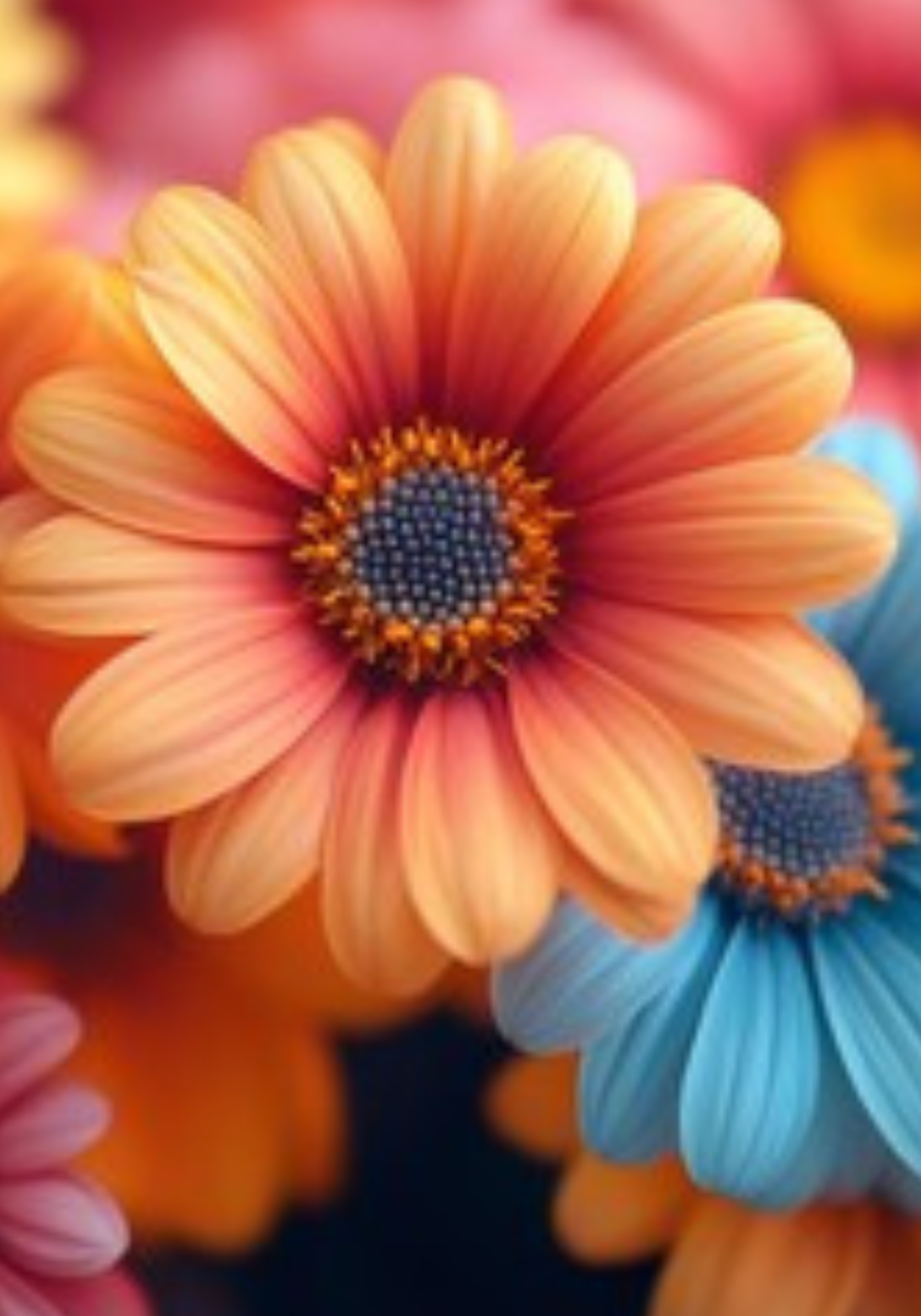 Colorful Daisy Notebook Sticker Covers