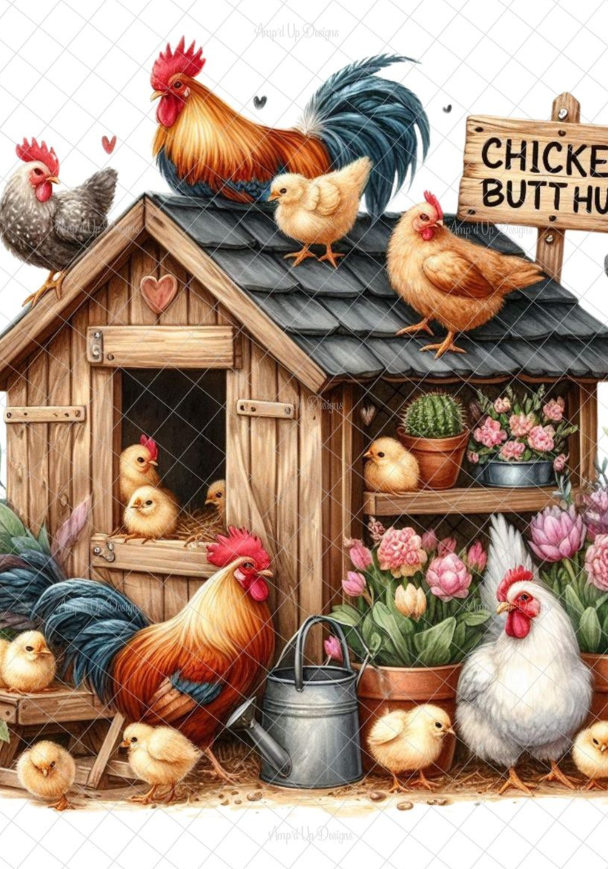 Chicken Coop Stickers for Notebook