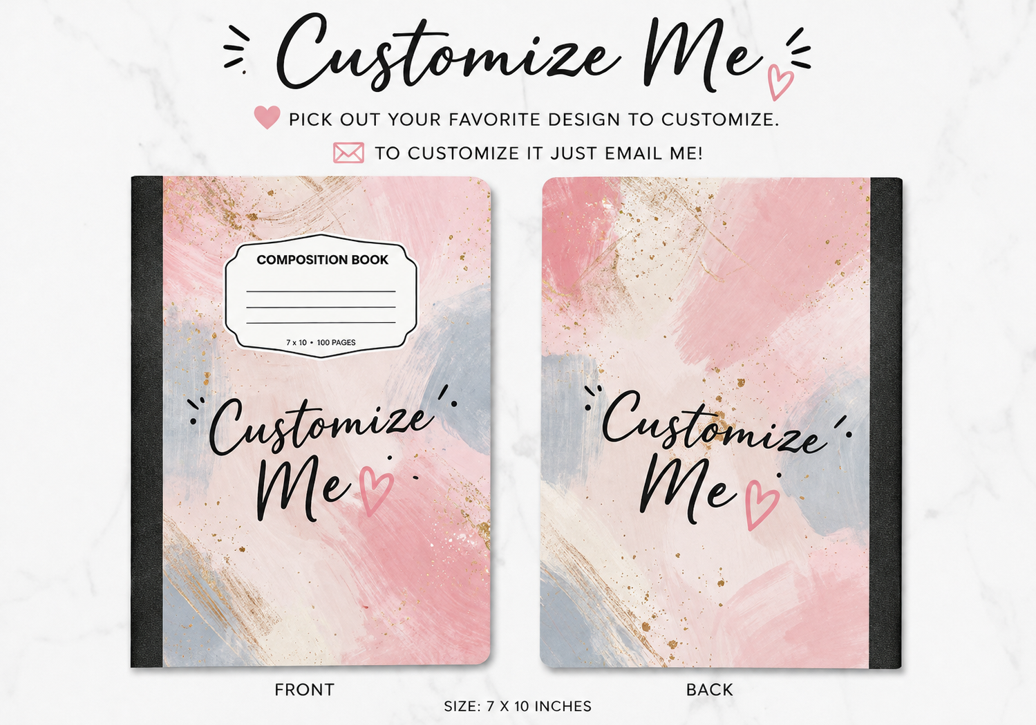 Notebook Sticker Covers Customize Me